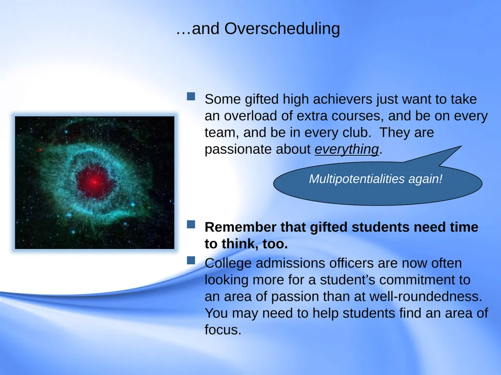 Counseling Gifted Students Component 9 of the - slide 34 of 43
