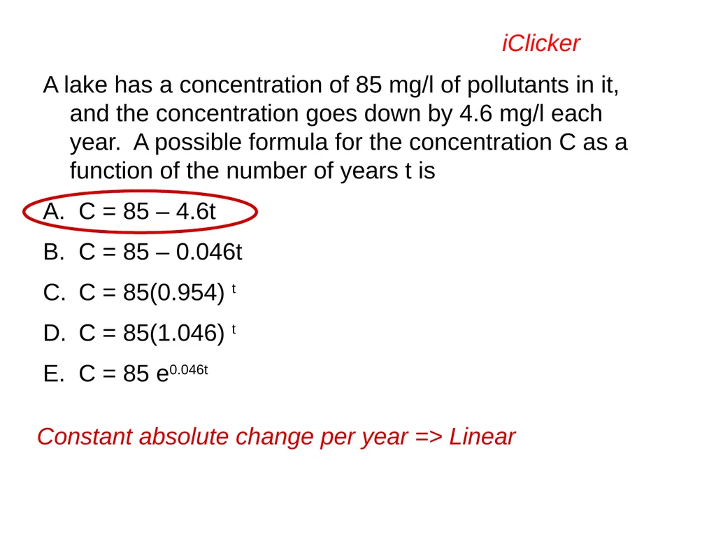 Engaging the Students: Using Clickers in Math - slide 32 of 142