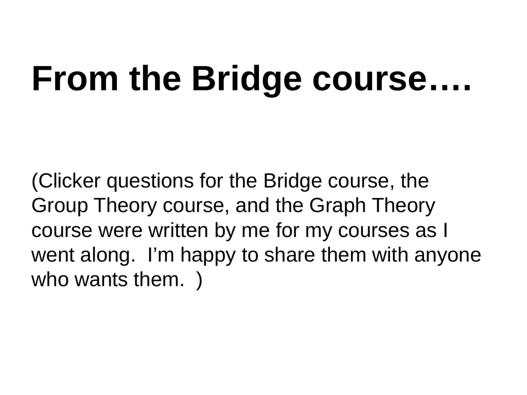 Engaging the Students: Using Clickers in Math - slide 107 of 142