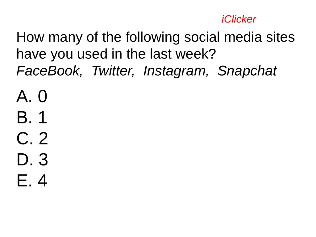 Engaging the Students: Using Clickers in Math - slide 14 of 142