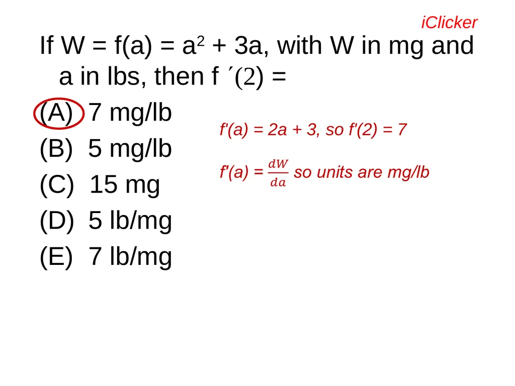 Engaging the Students: Using Clickers in Math - slide 49 of 142