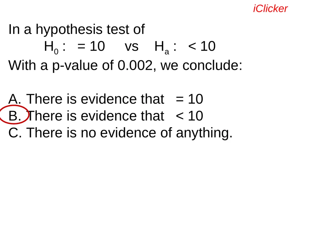 Engaging the Students: Using Clickers in Math - slide 83 of 142
