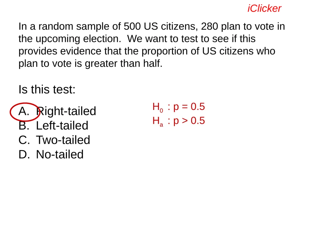 Engaging the Students: Using Clickers in Math - slide 90 of 142