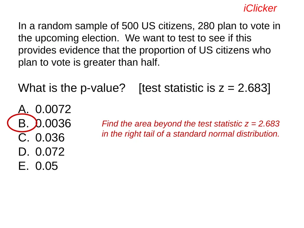 Engaging the Students: Using Clickers in Math - slide 94 of 142