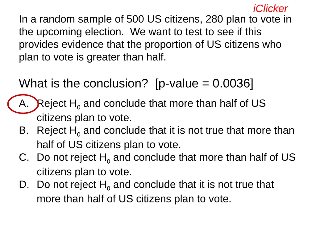 Engaging the Students: Using Clickers in Math - slide 95 of 142