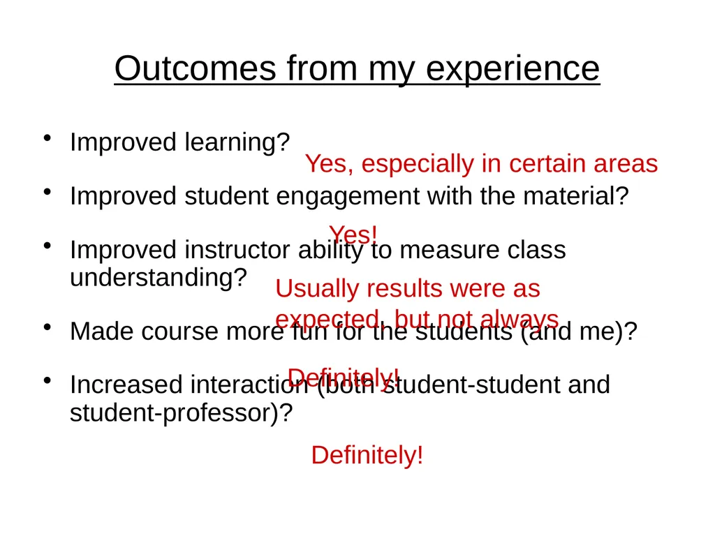Engaging the Students: Using Clickers in Math - slide 23 of 142