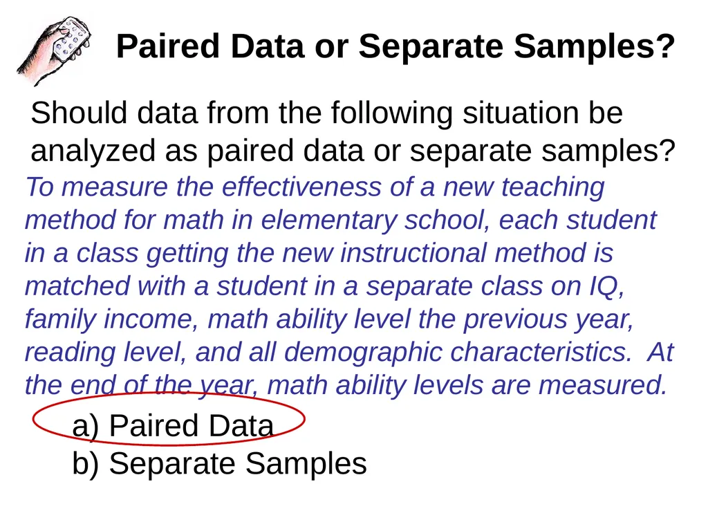 Engaging the Students: Using Clickers in Math - slide 106 of 142