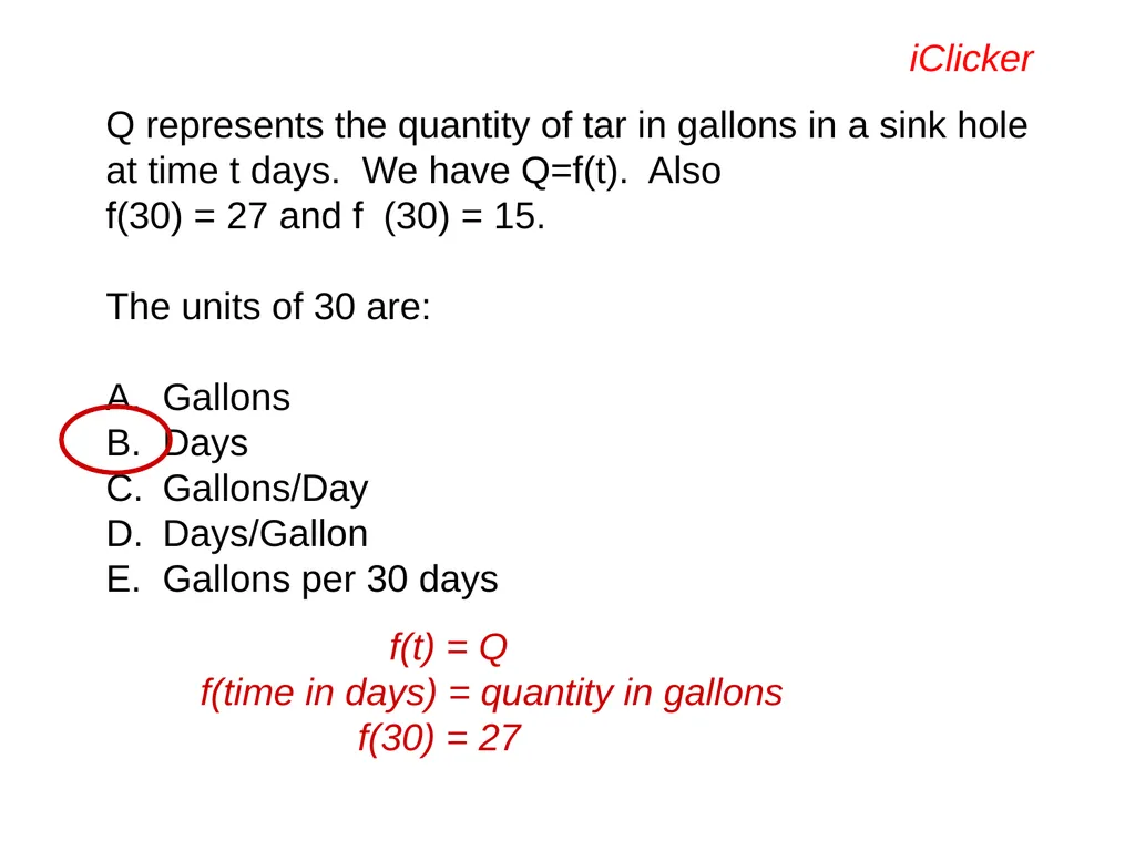Engaging the Students: Using Clickers in Math - slide 42 of 142