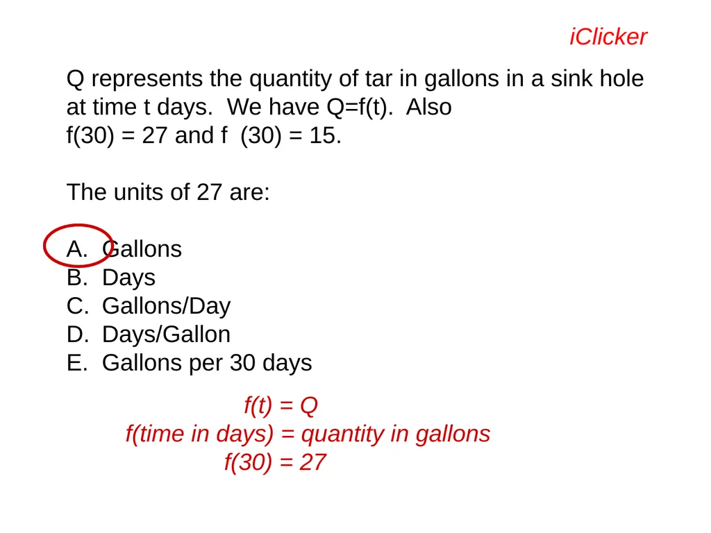 Engaging the Students: Using Clickers in Math - slide 43 of 142
