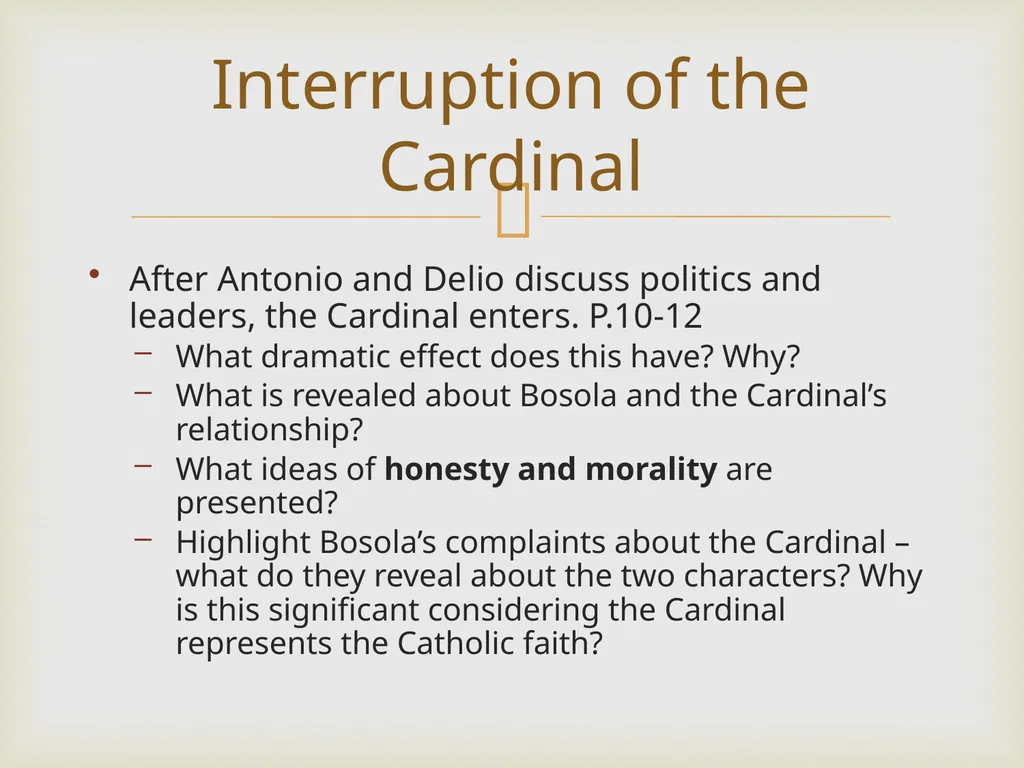 Jacobean Revenge Tragedy Lesson 4 LO: To explore - slide 7 of 12