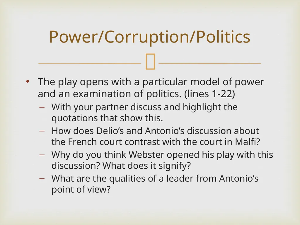 Jacobean Revenge Tragedy Lesson 4 LO: To explore - slide 4 of 12