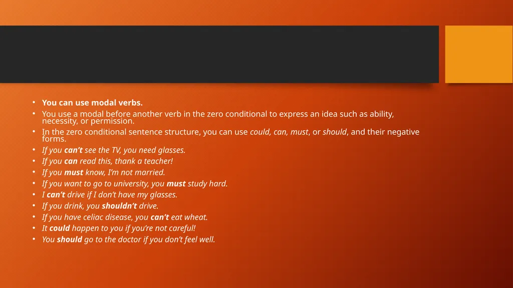 6B PROTECTIVE PARENTS GRAMMAR: ZERO CONDITIONAL; - slide 7 of 9