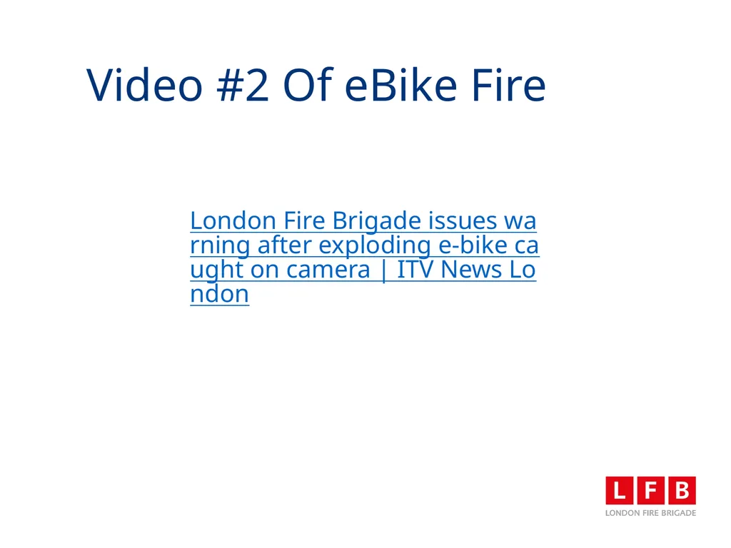 LFB Charge Safe Campaign 5th July 2023 Aim To - slide 8 of 13