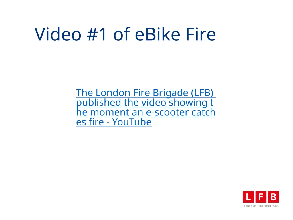LFB Charge Safe Campaign 5th July 2023 Aim To - slide 5 of 13