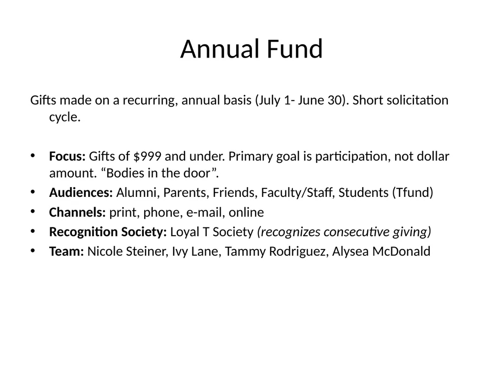 Institutional Advancement Temple University May - slide 15 of 21
