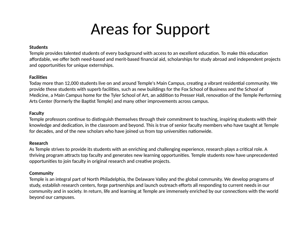 Institutional Advancement Temple University May - slide 7 of 21