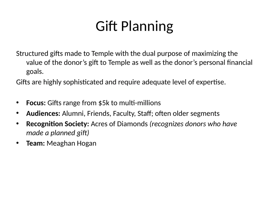 Institutional Advancement Temple University May - slide 18 of 21