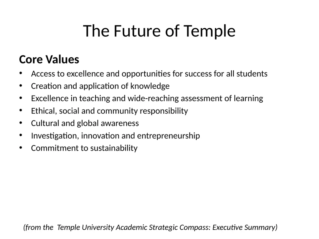 Institutional Advancement Temple University May - slide 4 of 21