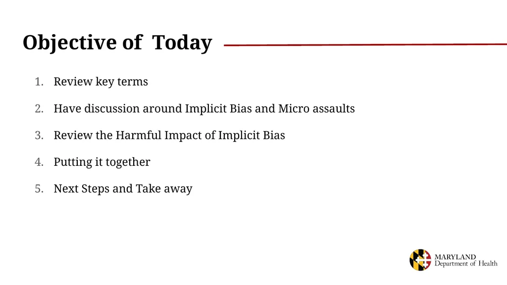 Implicit Bias Training 2018 MD MIECHV Conference - slide 3 of 20