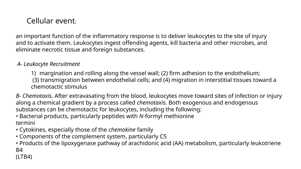 Inflammation Inflammation is a protective response - slide 6 of 15