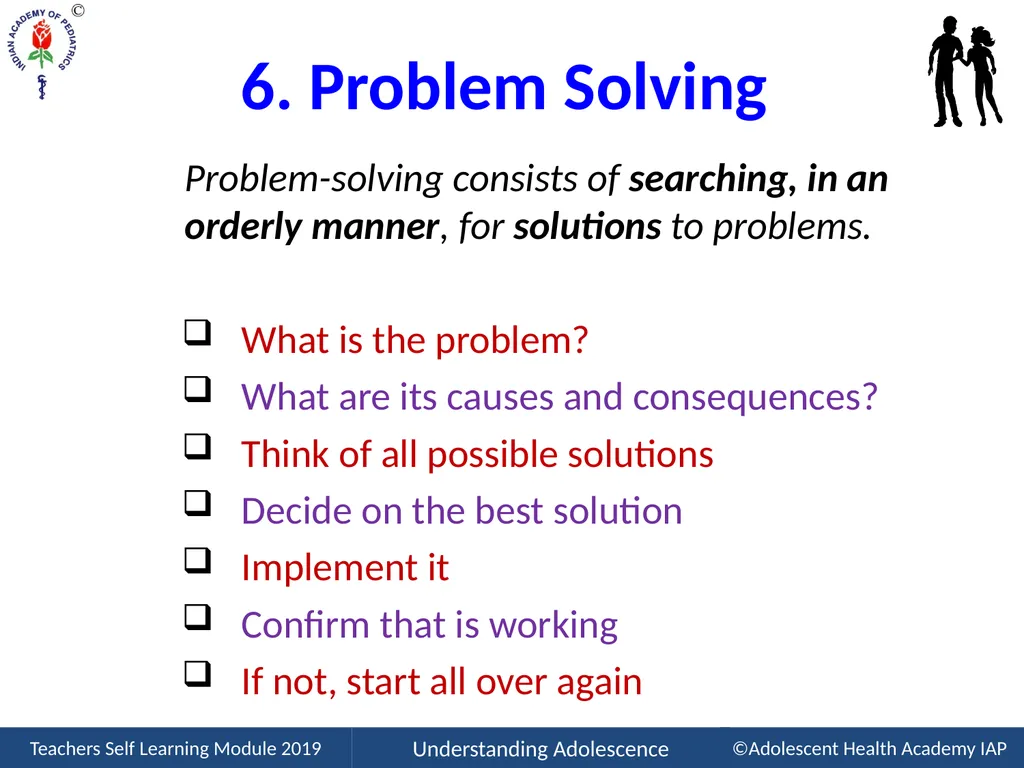Life Skills Education Please read the article on - slide 20 of 42