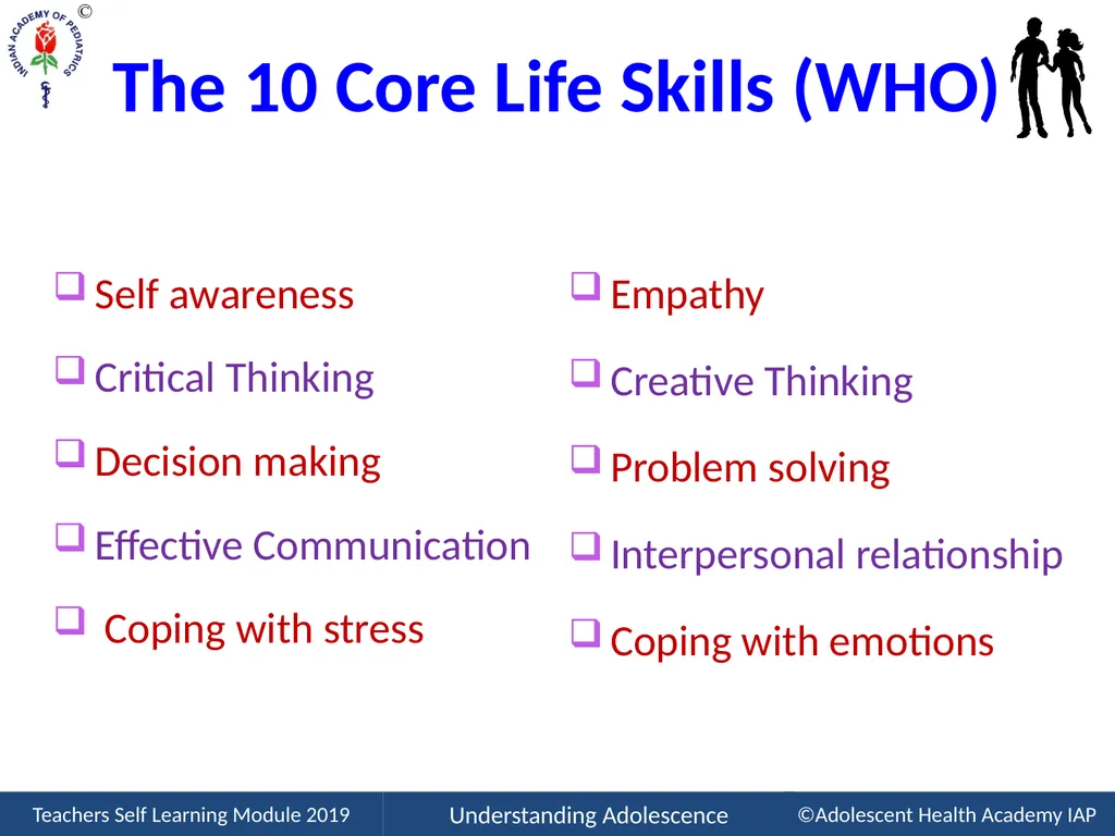 Life Skills Education Please read the article on - slide 3 of 42