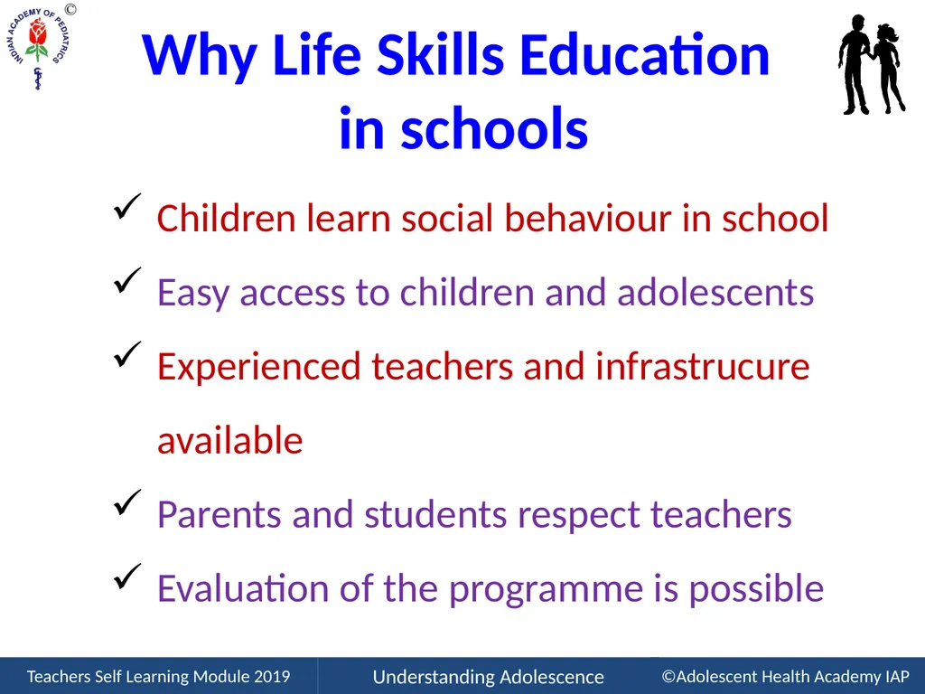 Life Skills Education Please read the article on - slide 6 of 42