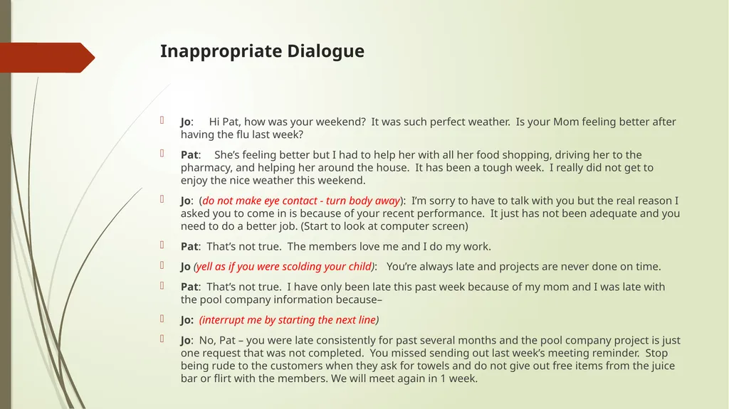 PERFORMANCE APPRAISAL Honesty Employees being - slide 40 of 41