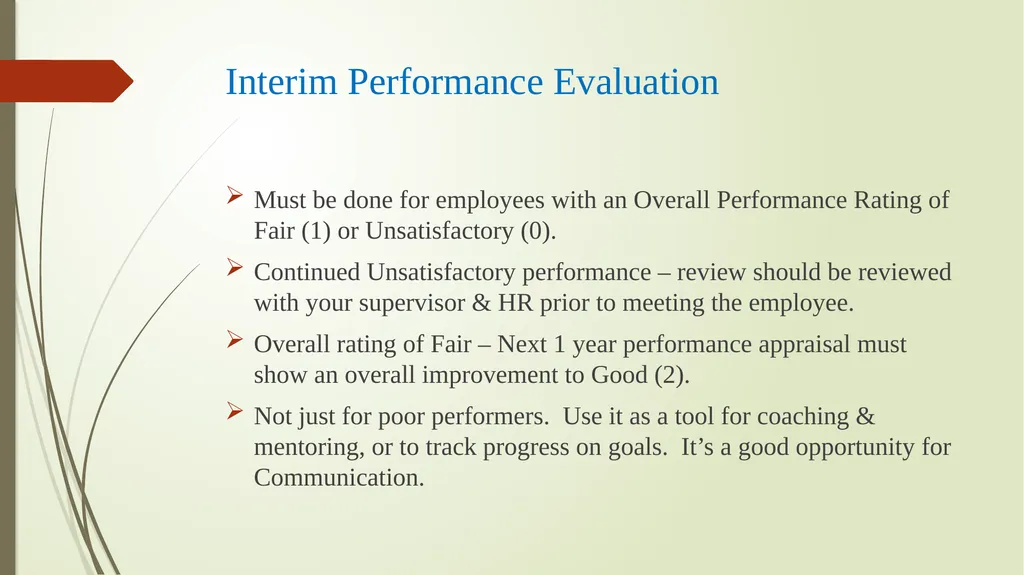 PERFORMANCE APPRAISAL Honesty Employees being - slide 21 of 41