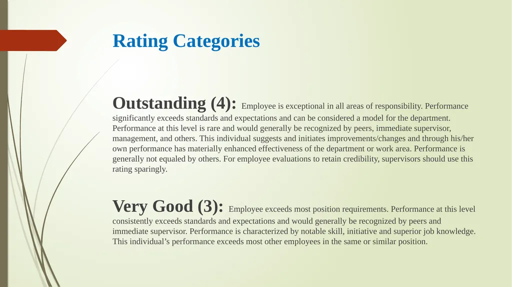 PERFORMANCE APPRAISAL Honesty Employees being - slide 9 of 41