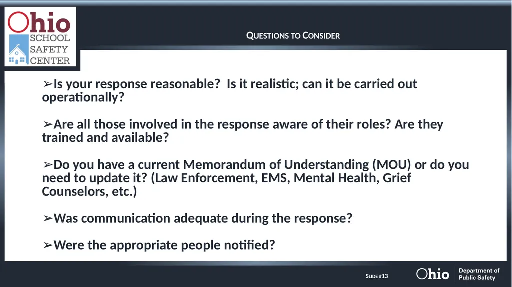 Long Term Power Outage Tabletop Exercise Long Term - slide 13 of 16