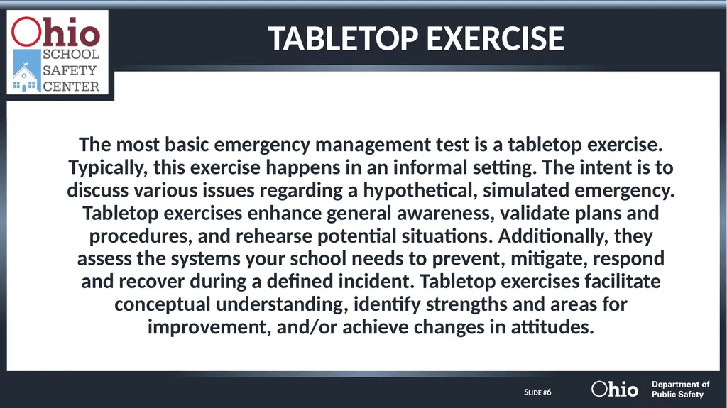 Long Term Power Outage Tabletop Exercise Long Term - slide 6 of 16