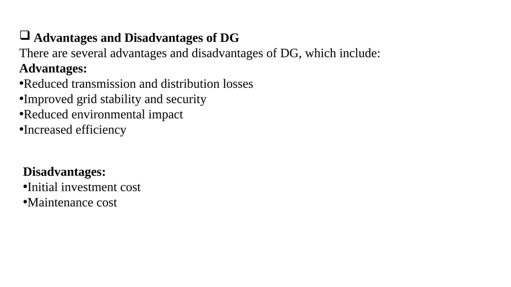 UNIT-IV UNIT - IV: NEED FOR DISTRIBUTED GENERATION - slide 25 of 59