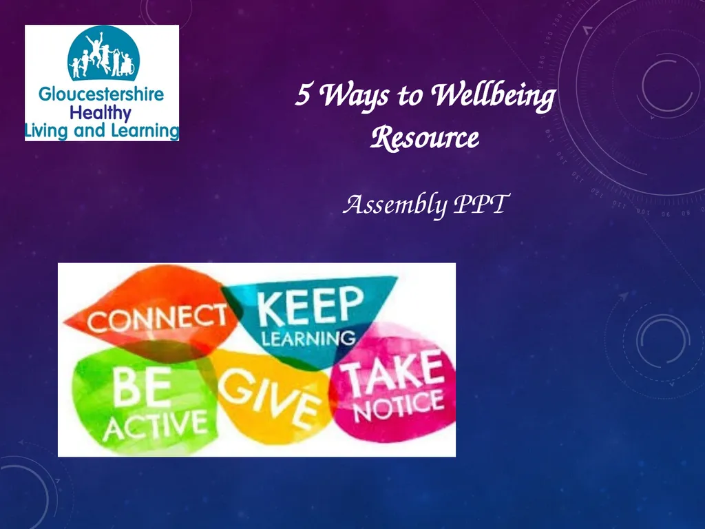 5 Ways to Wellbeing Resource Assembly PPT - slide 1 of 17
