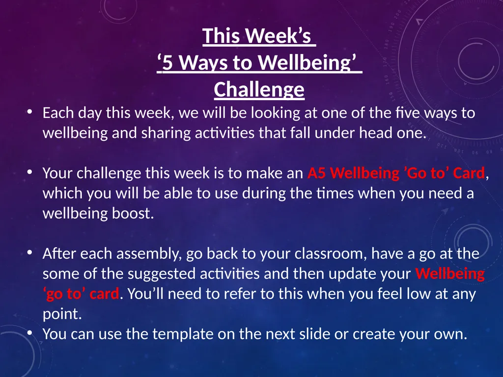 5 Ways to Wellbeing Resource Assembly PPT - slide 8 of 17