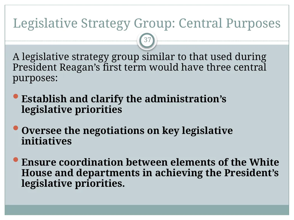 The White House Staff: General Observations The - slide 37 of 45