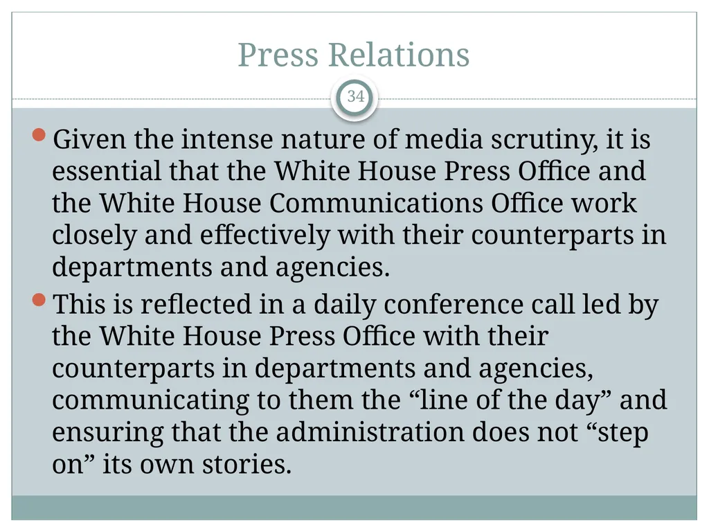 The White House Staff: General Observations The - slide 34 of 45