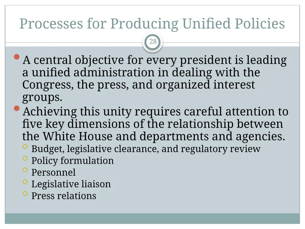The White House Staff: General Observations The - slide 28 of 45