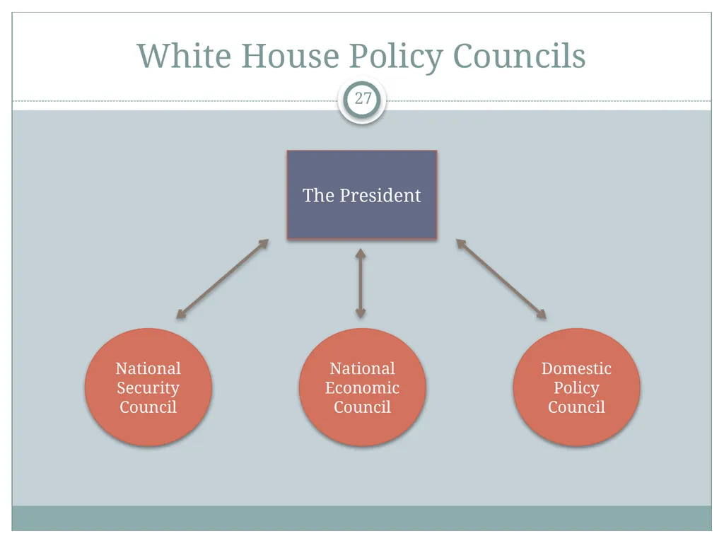 The White House Staff: General Observations The - slide 27 of 45