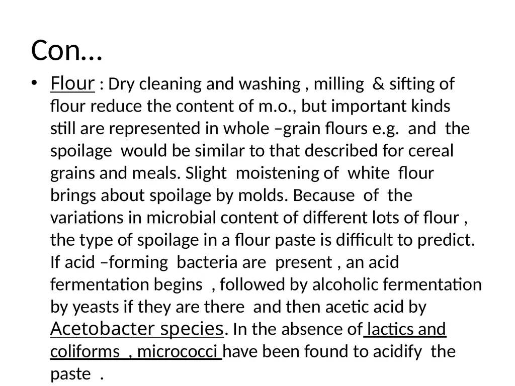 Contamination, preservation and spoilage of - slide 9 of 16