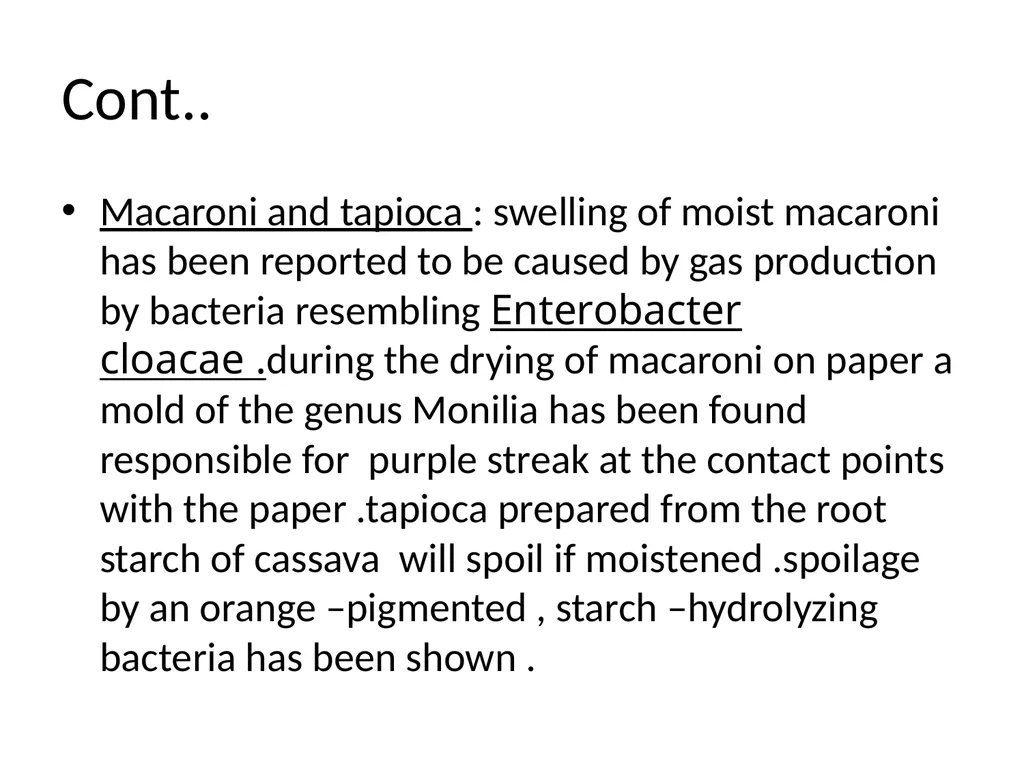 Contamination, preservation and spoilage of - slide 16 of 16