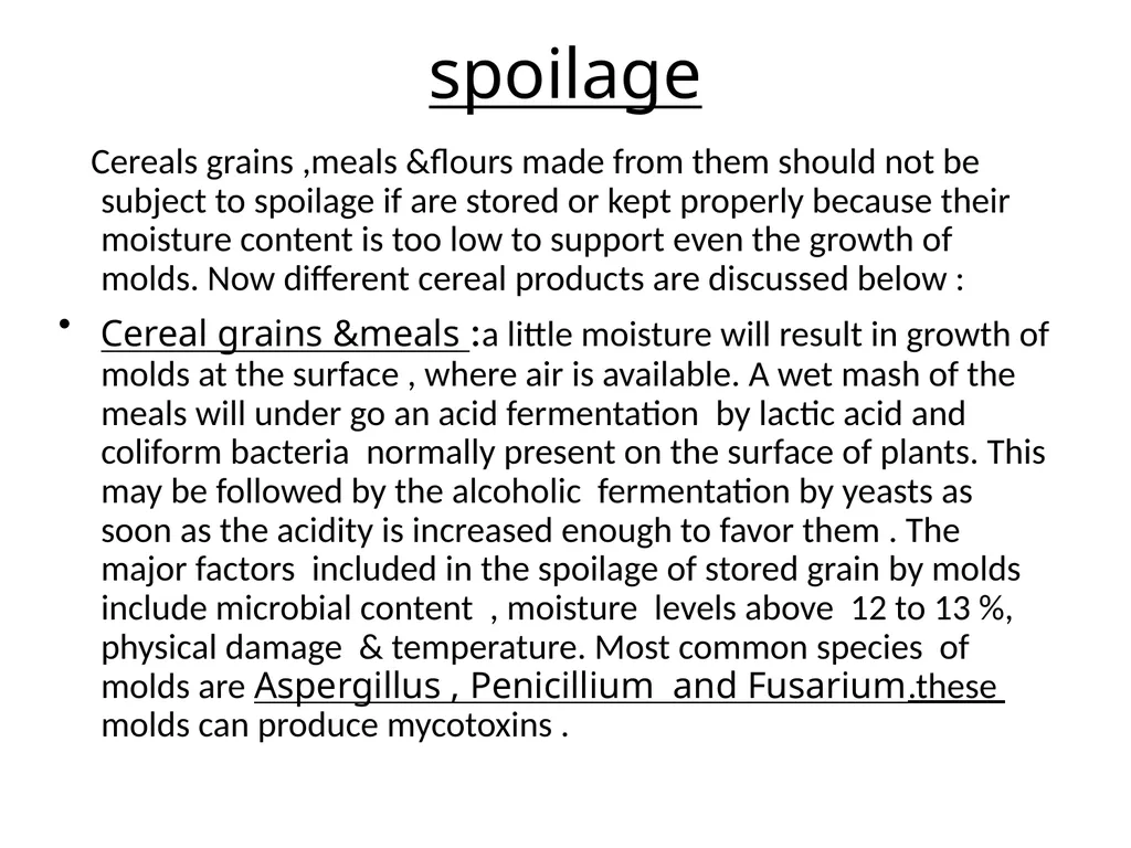 Contamination, preservation and spoilage of - slide 8 of 16