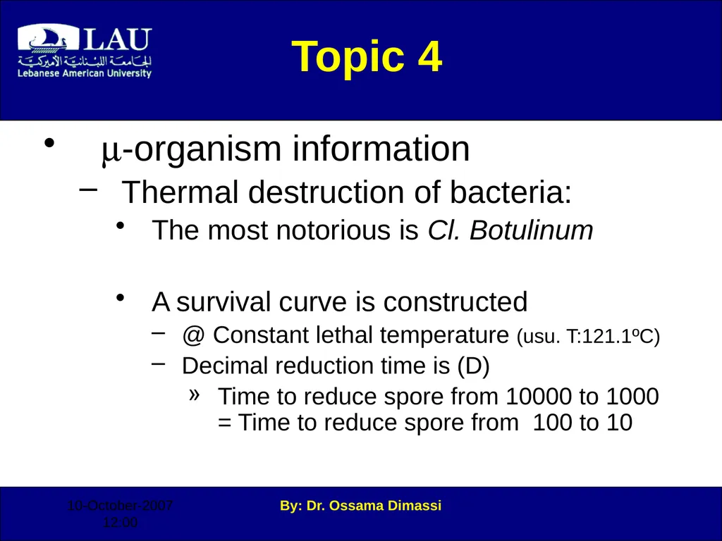 By: Dr. Ossama Dimassi Canning Introduction to - slide 32 of 34