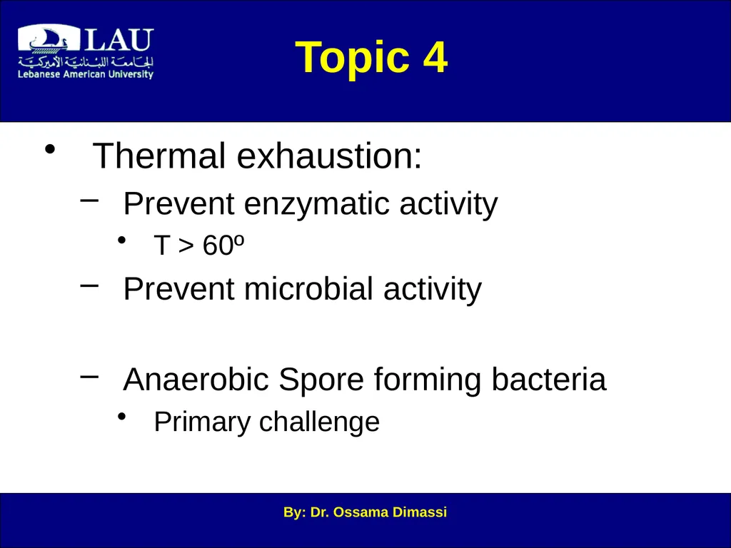 By: Dr. Ossama Dimassi Canning Introduction to - slide 24 of 34