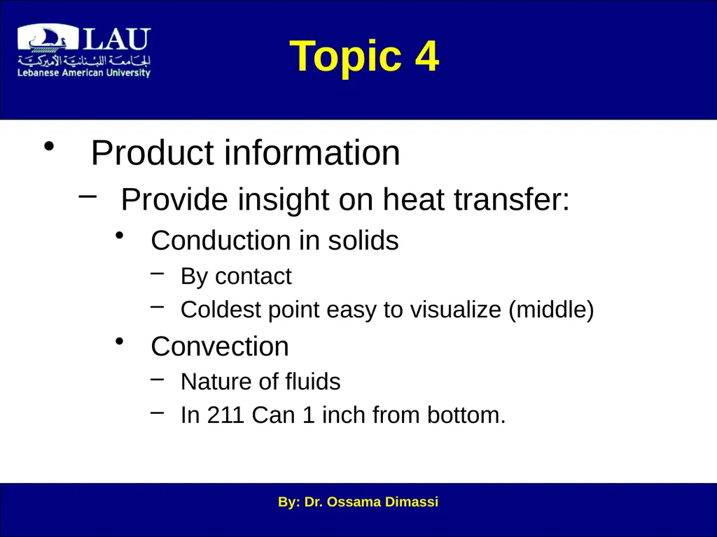 By: Dr. Ossama Dimassi Canning Introduction to - slide 26 of 34