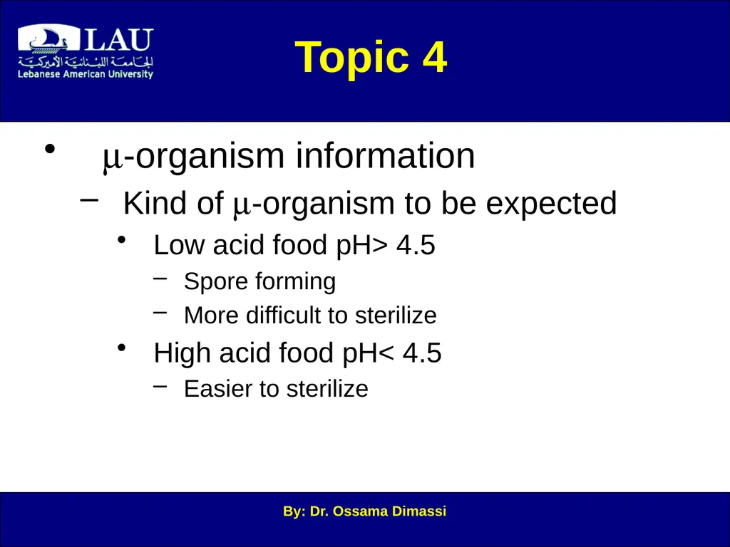 By: Dr. Ossama Dimassi Canning Introduction to - slide 30 of 34