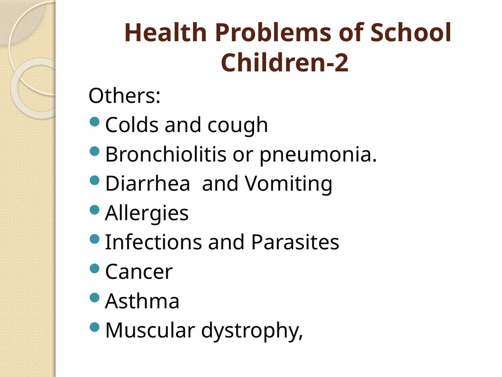 Health Problems of School Children and Youth - slide 39 of 90