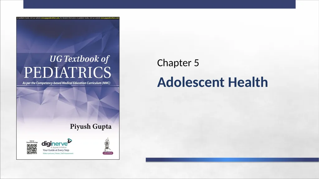 Adolescent Health Chapter 5 Definition and - slide 1 of 60