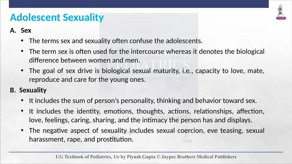 Adolescent Health Chapter 5 Definition and - slide 18 of 60