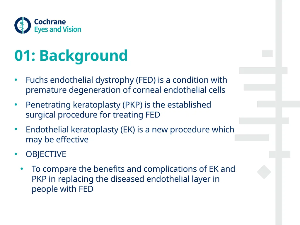 Endothelial keratoplasty versus penetrating - slide 3 of 10
